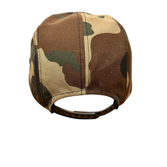 Baked 5 Panel Hat Men Camo Grassroots California Strap Back Cap - Picture 4 of 7